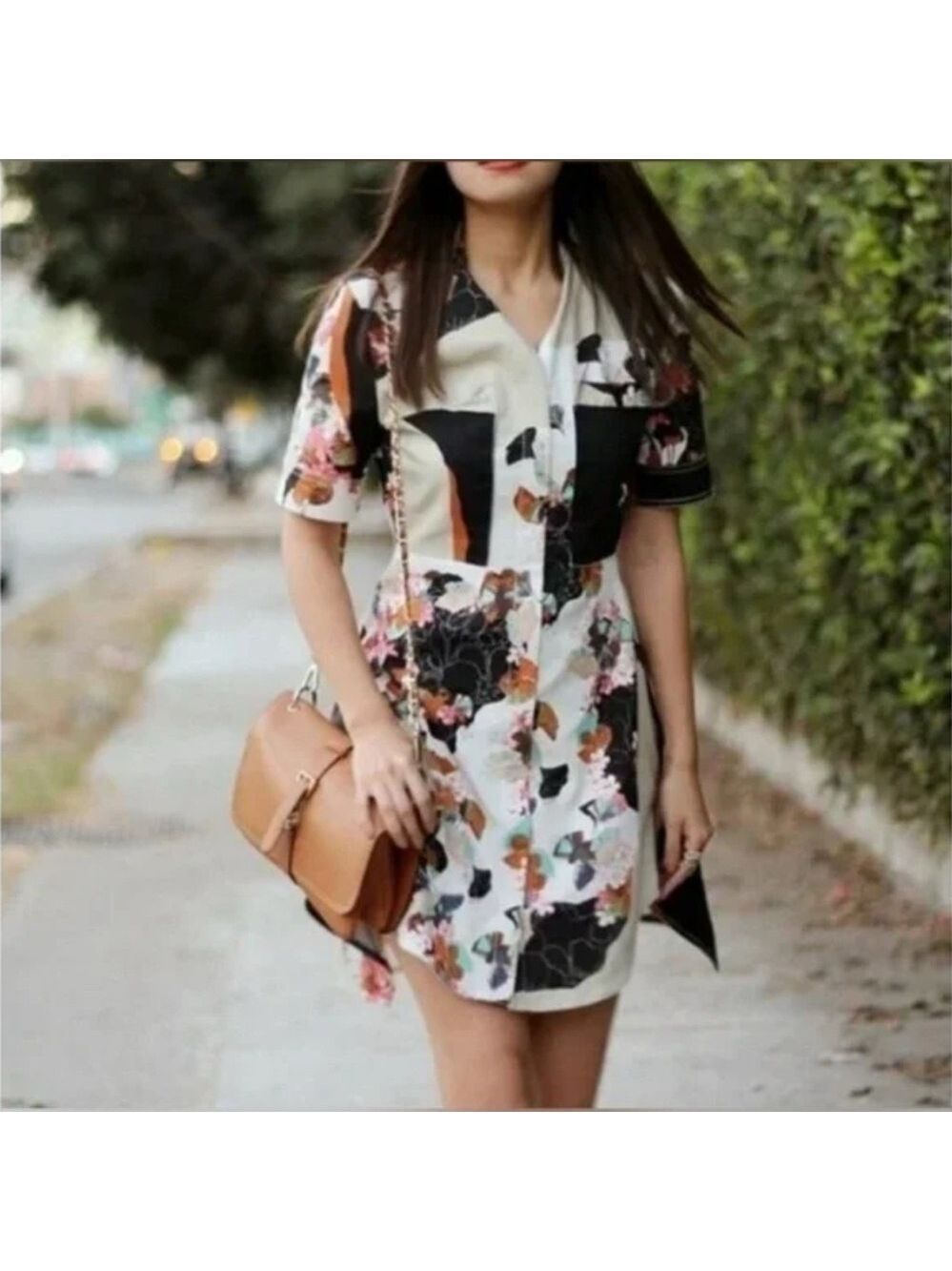 Phillip Lim 3:1 x Target Dress Asymmetrical hem zip front Small short sleeve